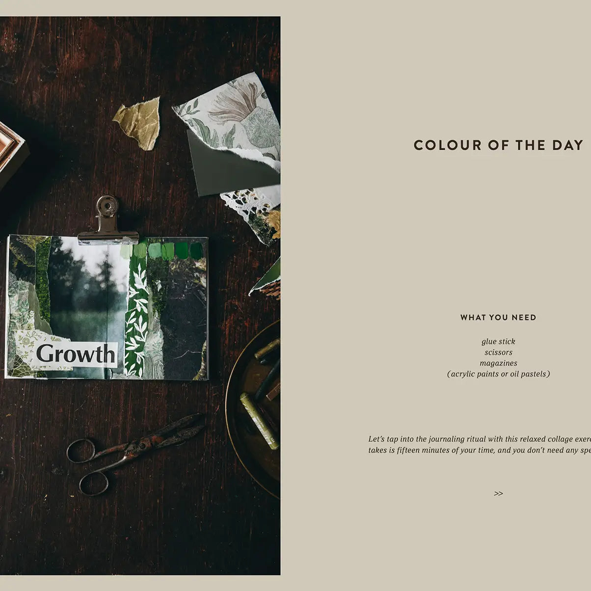 color of the day prompt for journaling