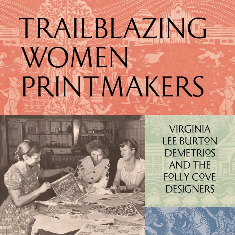 3 women making art prints