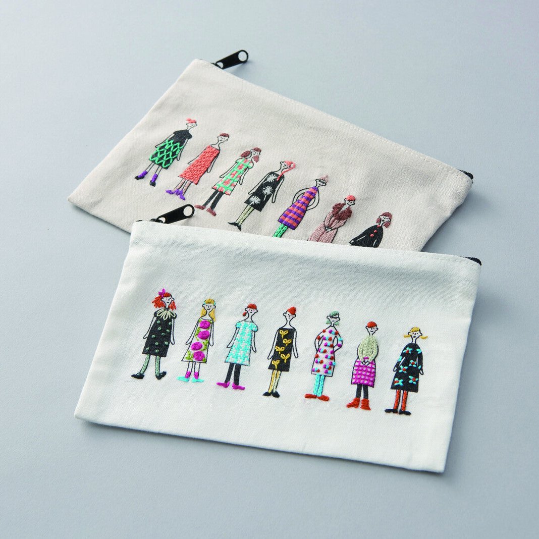 DIY Embroidery - 100 Ladies - Zipper Pouch