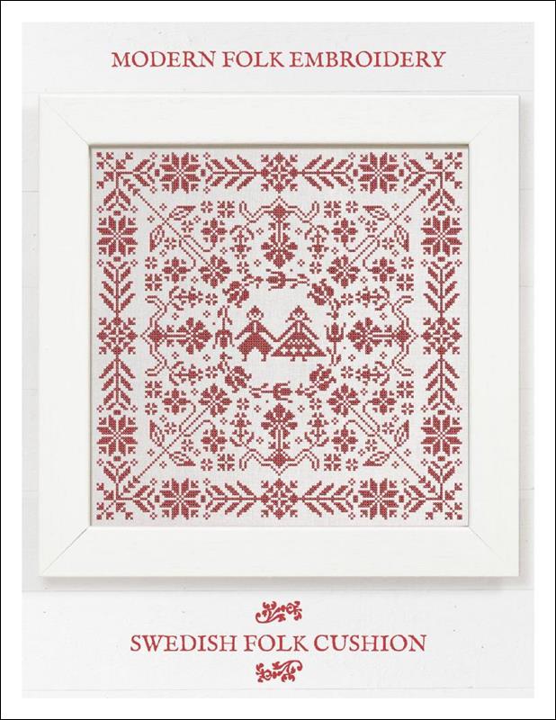 Swedish Folk Cushion - Cross Stitch Embroidery Pattern