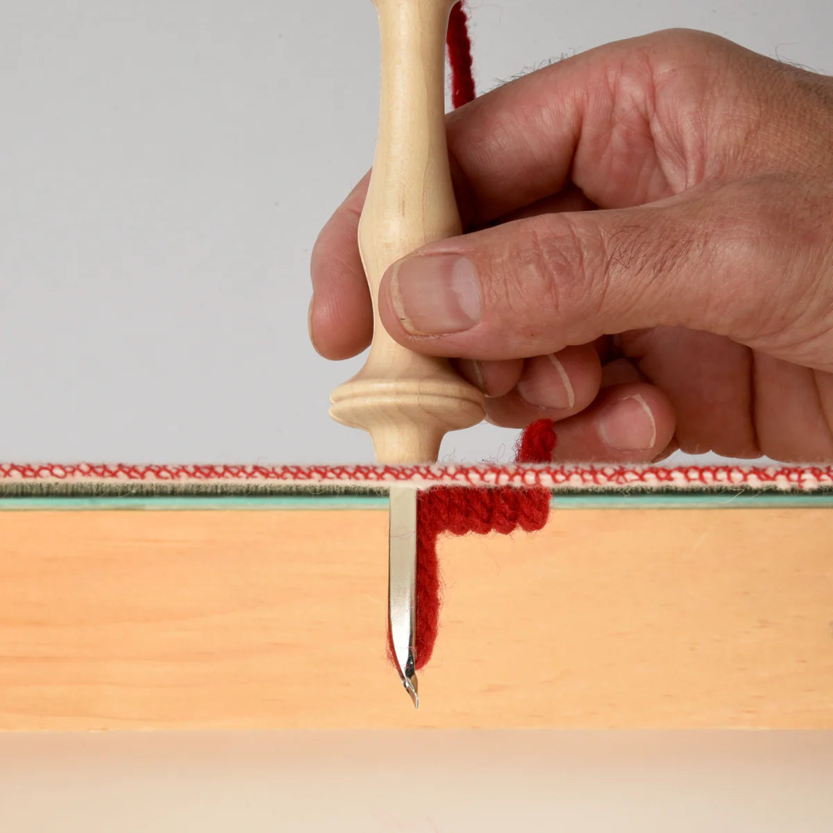 punch needle making loops