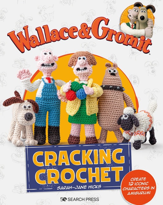 crocheted Wallace and Gromit characters