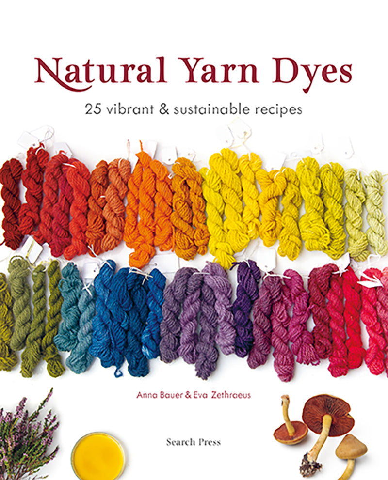 skeins of brightly colored natural dyes