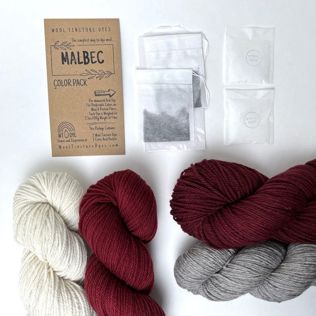 Wool Tincture Dyes - Dye Color Packet - Malbec