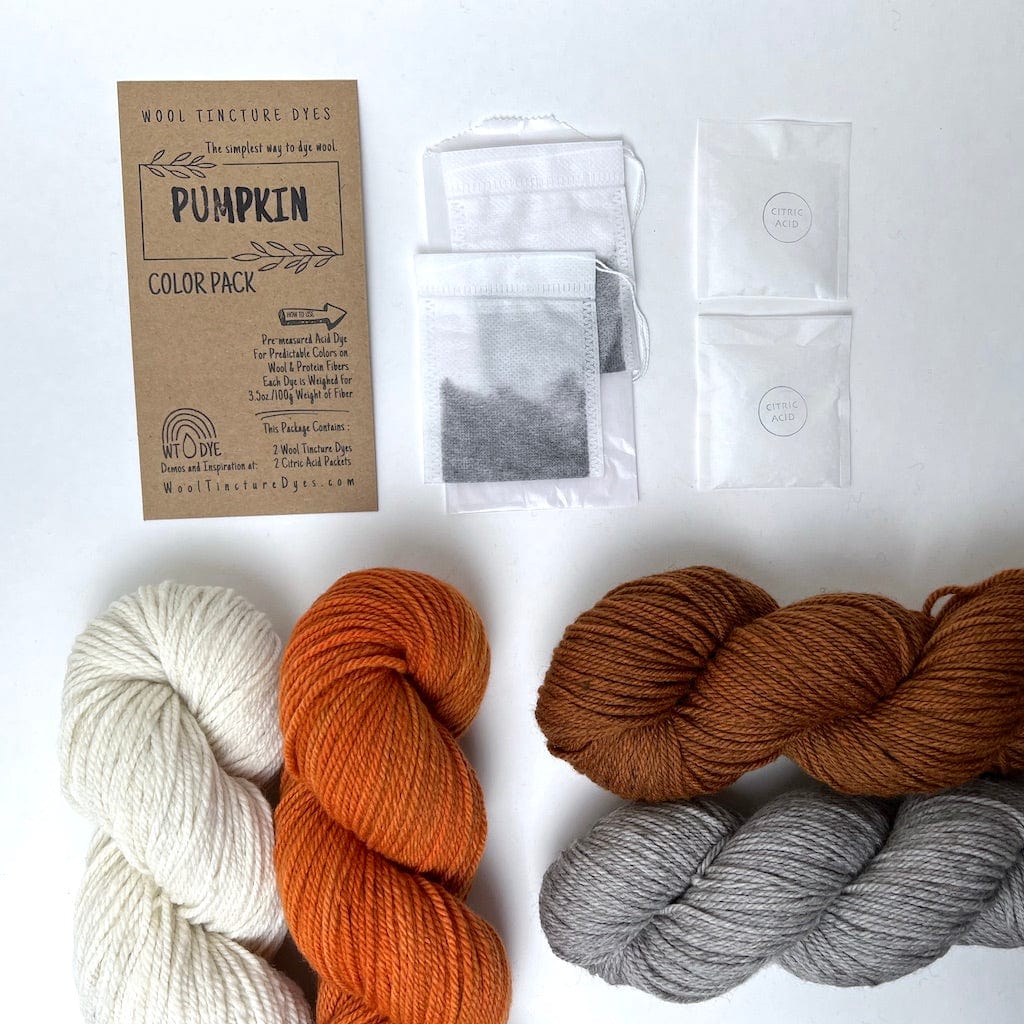 Wool Tincture Dyes - Dye Color Packet - Pumpkin