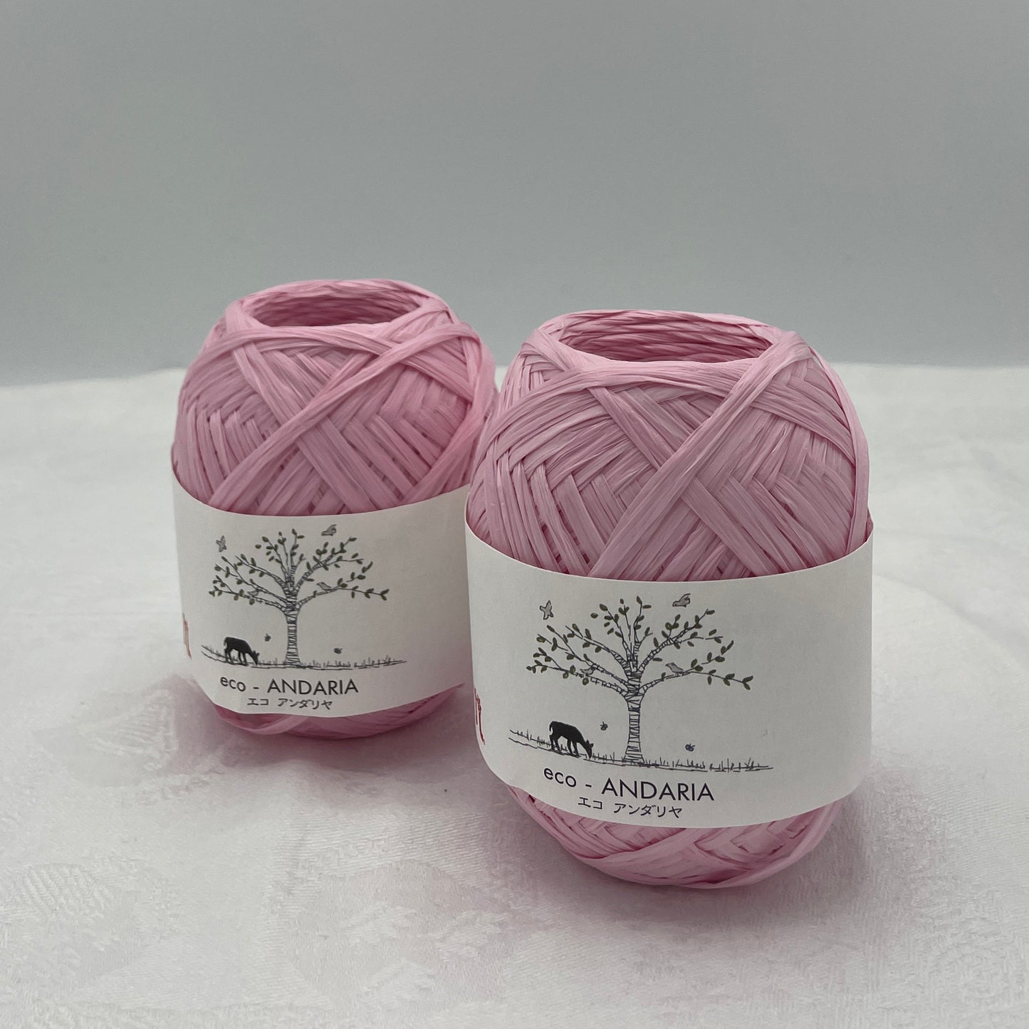 Eco-Andaria Yarn - Raffia Style Tape Yarn - Pink #32