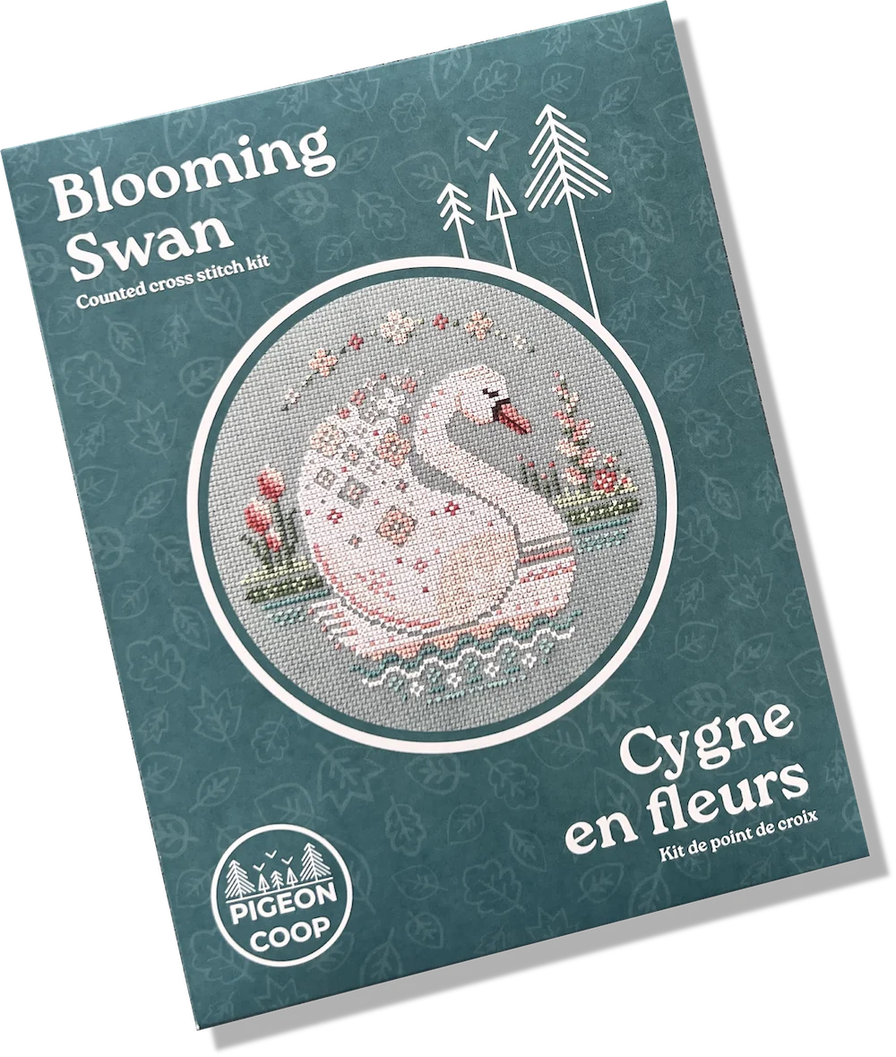 Blooming Swan - Cross Stitch Embroidery Kit