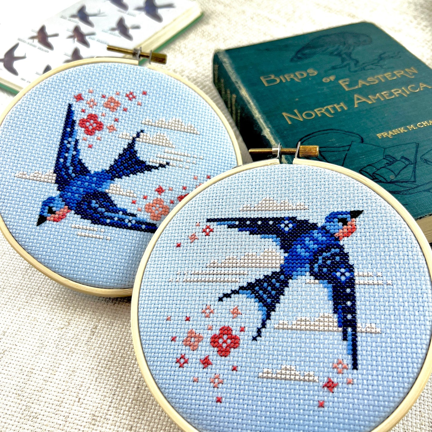 Swooping Swallows - Cross Stitch Embroidery Kit