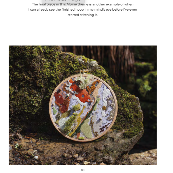 Alpine inspired embroidery