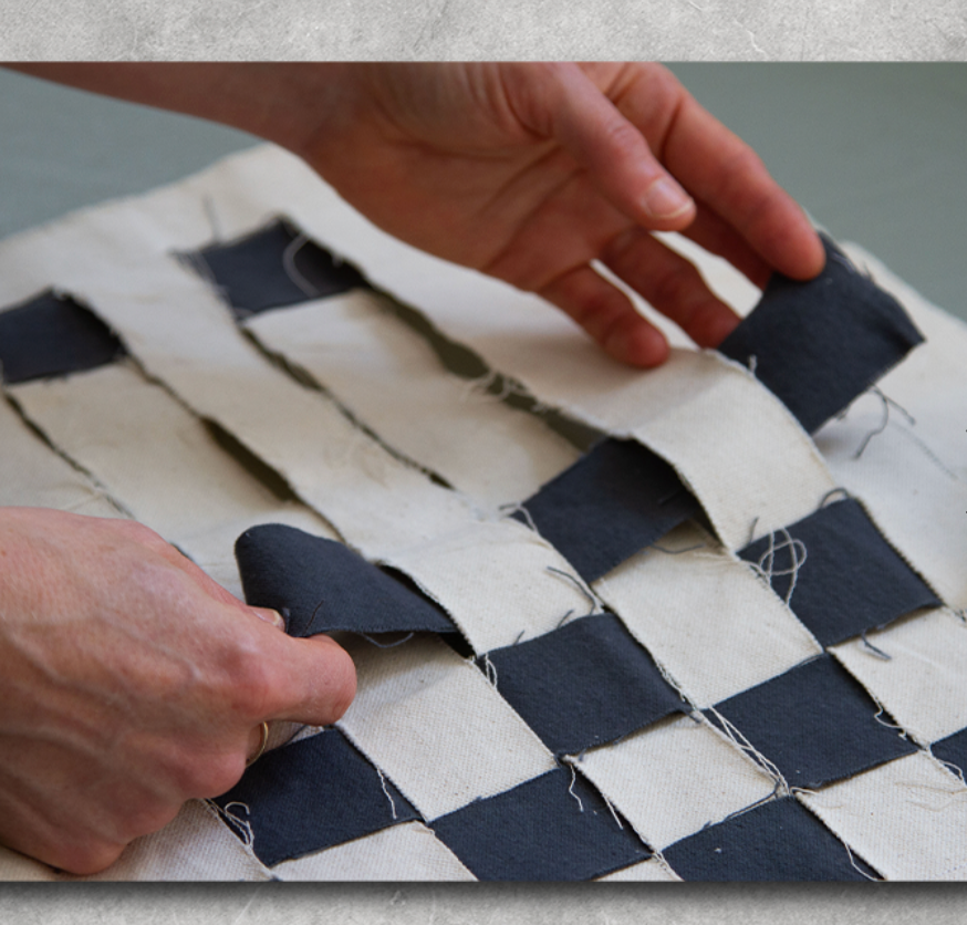 cloth woven checkerboard