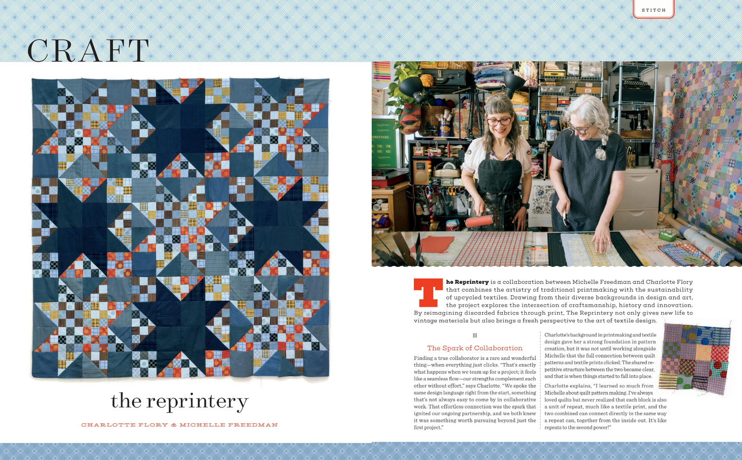 a blue star quilt block