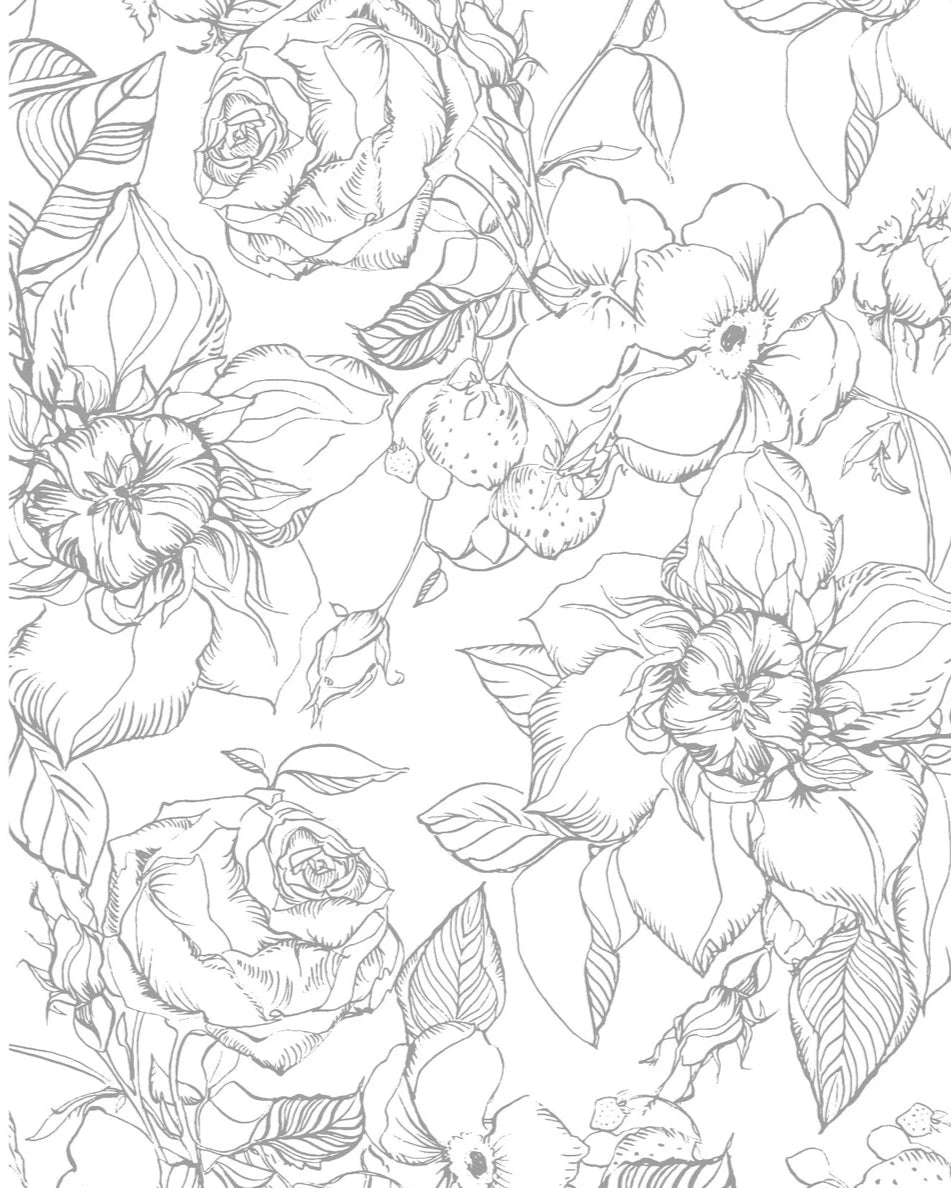 Kristy's Spring Cutting Garden: A Watercoloring Book