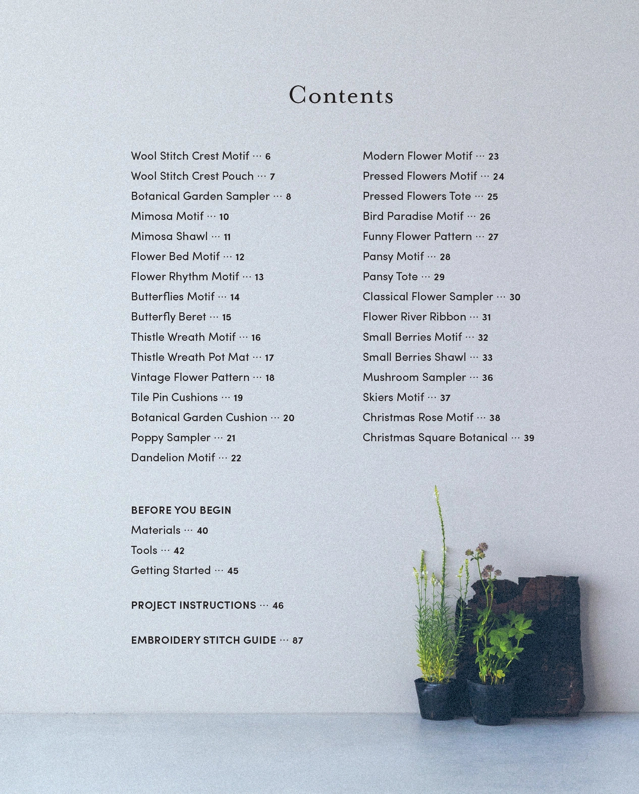 Table of contents