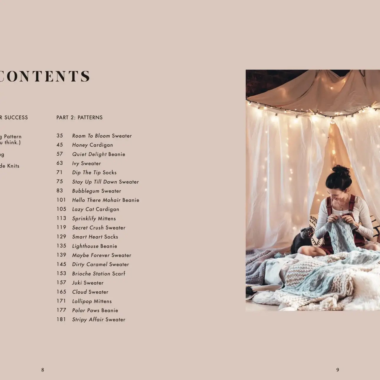 table of contents
