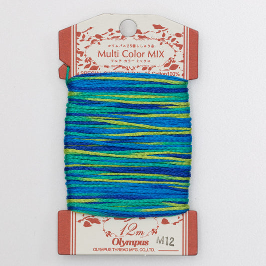 Embroidery Floss No. 25 - Multicolor Mix - #M12