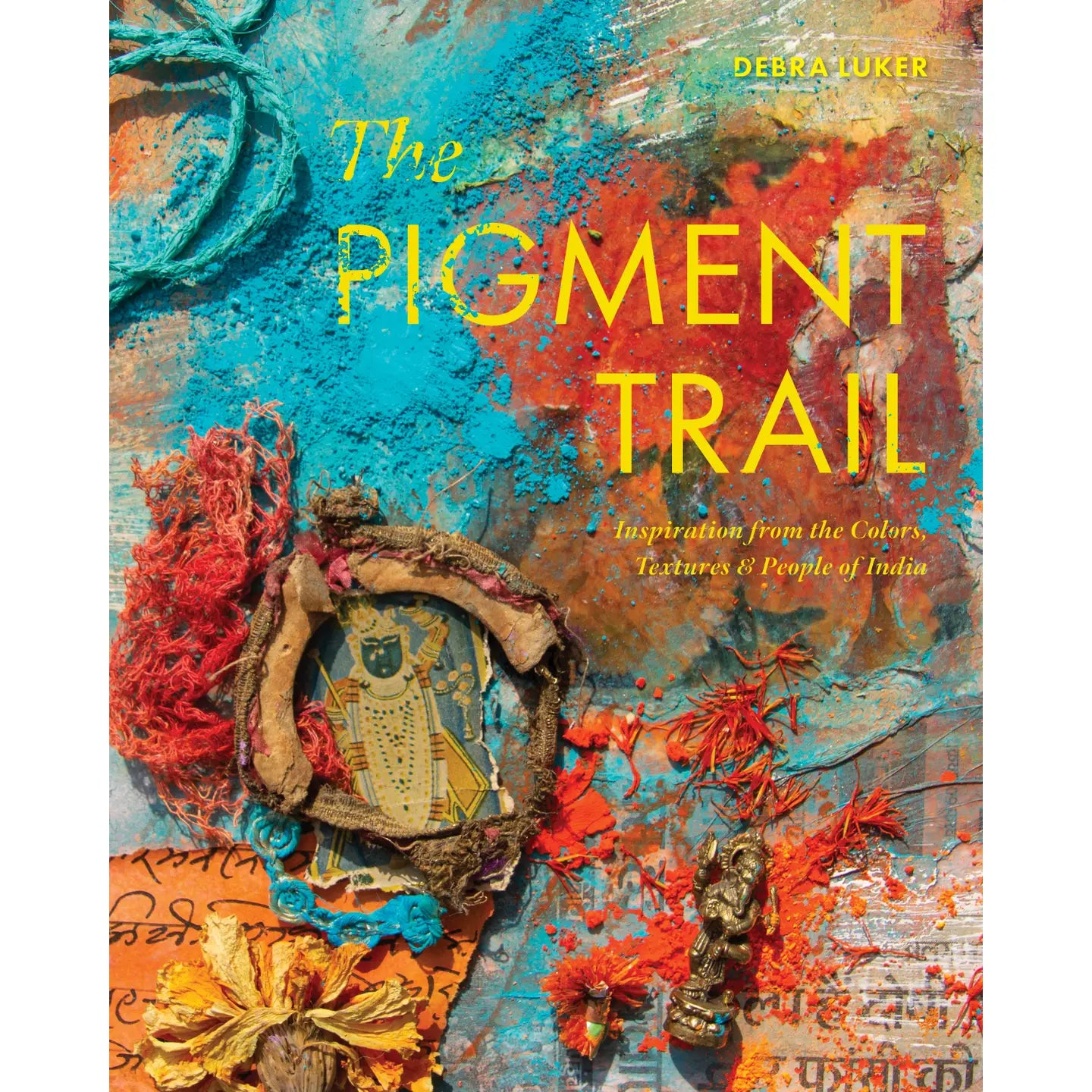 Orange and Turquoise pigment