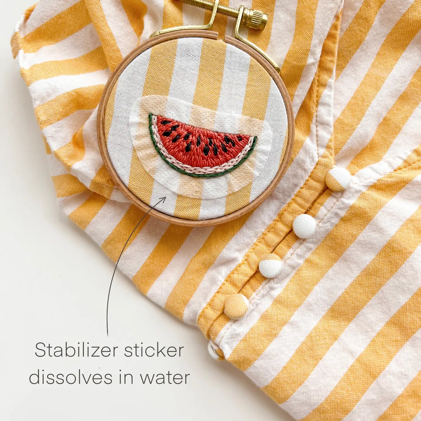 sticker dissolves in water
