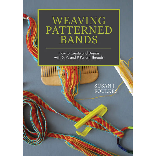 Patterned woven band on front cover