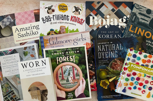 a collection of craft books