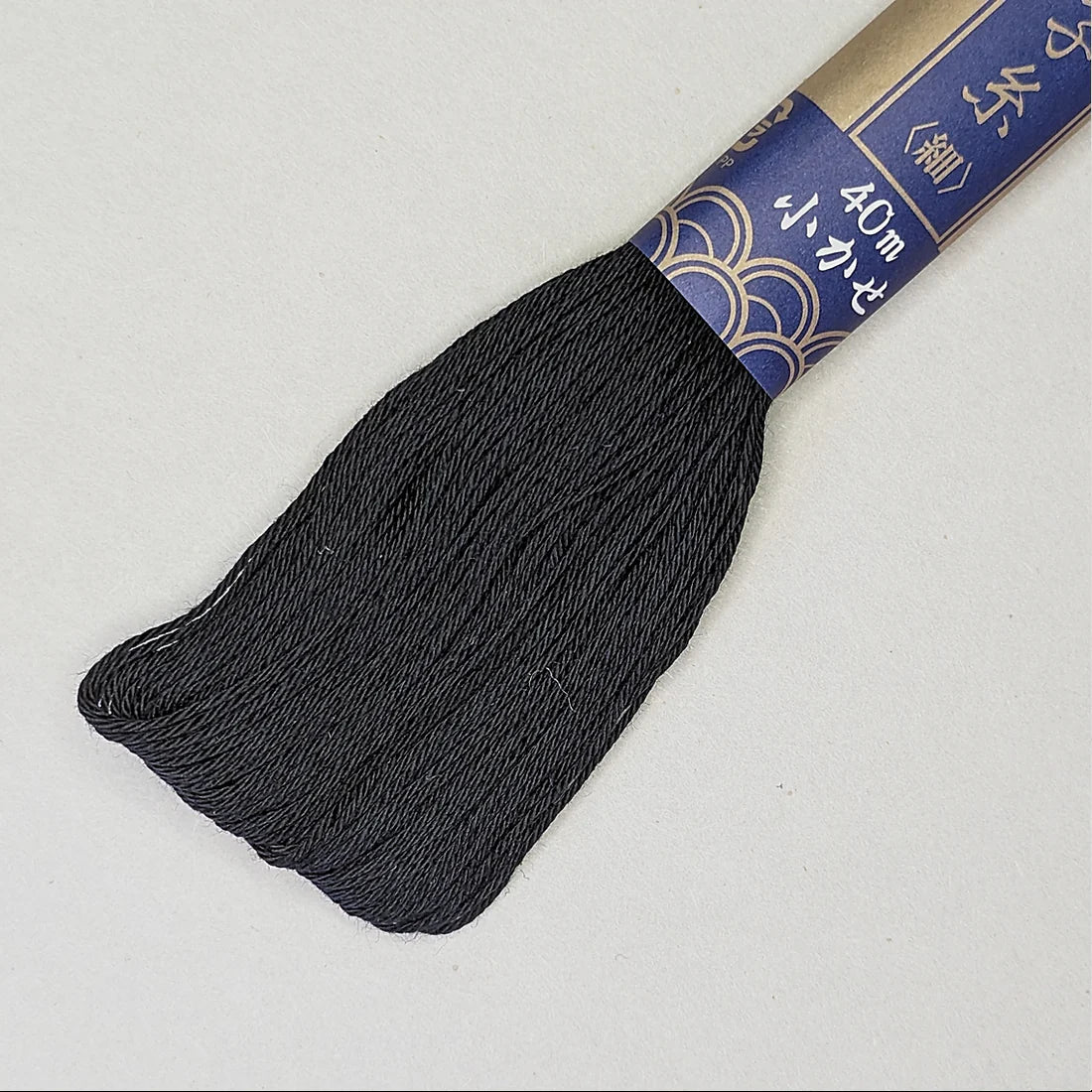 black sashiko skein