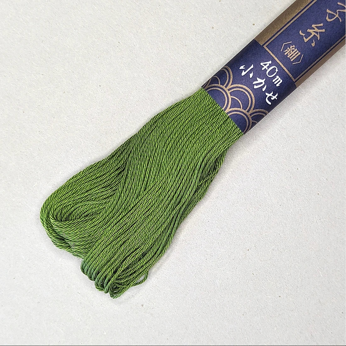 green sashiko skein