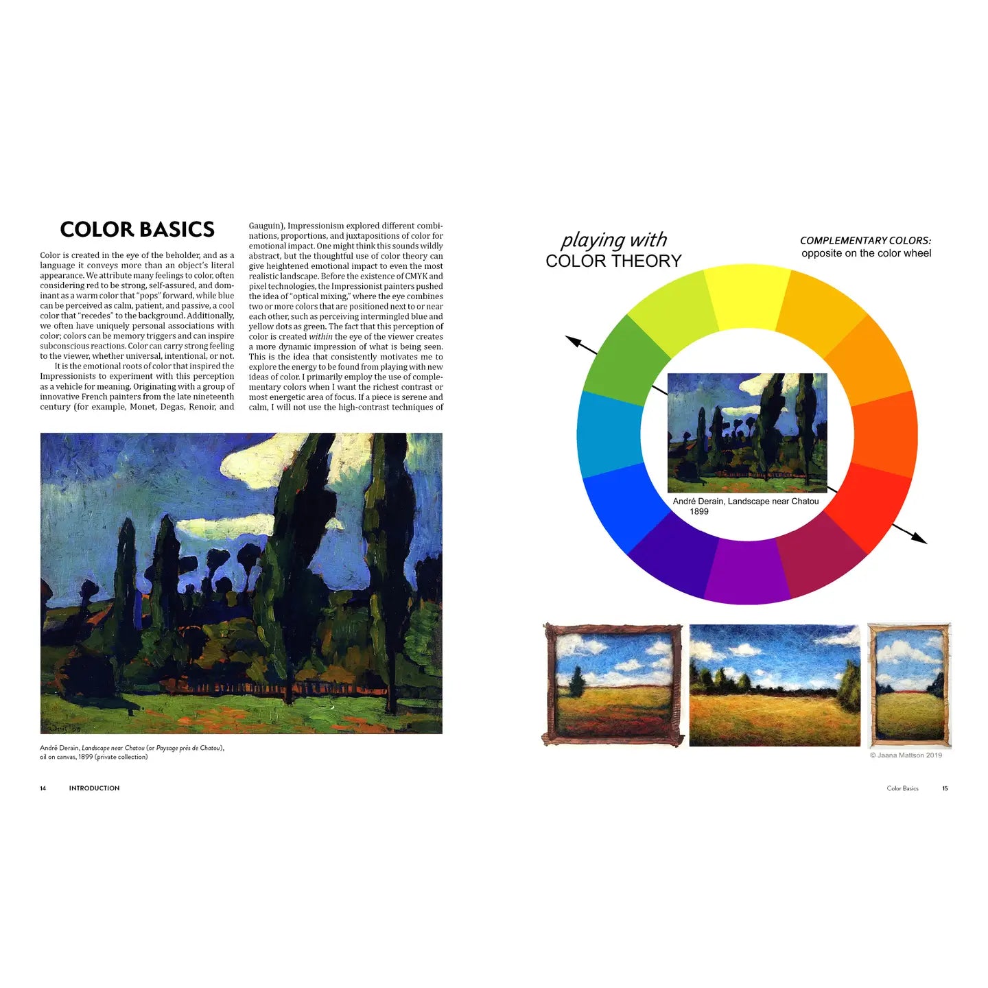 color wheel and landscape