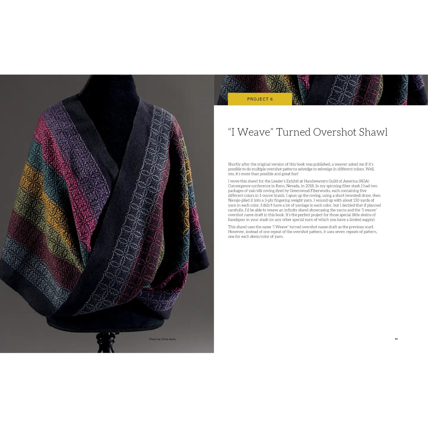 colorful woven shawl