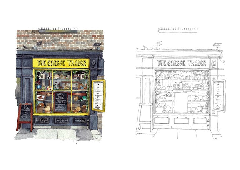 Urban Anna Coloring Book: Enchanting Shopfronts From Around the World