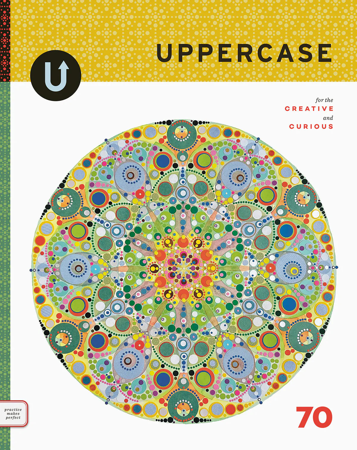 a colorful circle with overlapping shapes