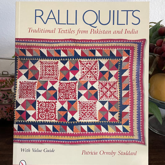 red blue and orange traditional ralli quilt