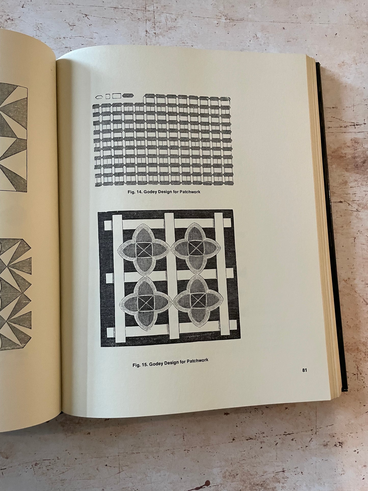 a black and white quilt design