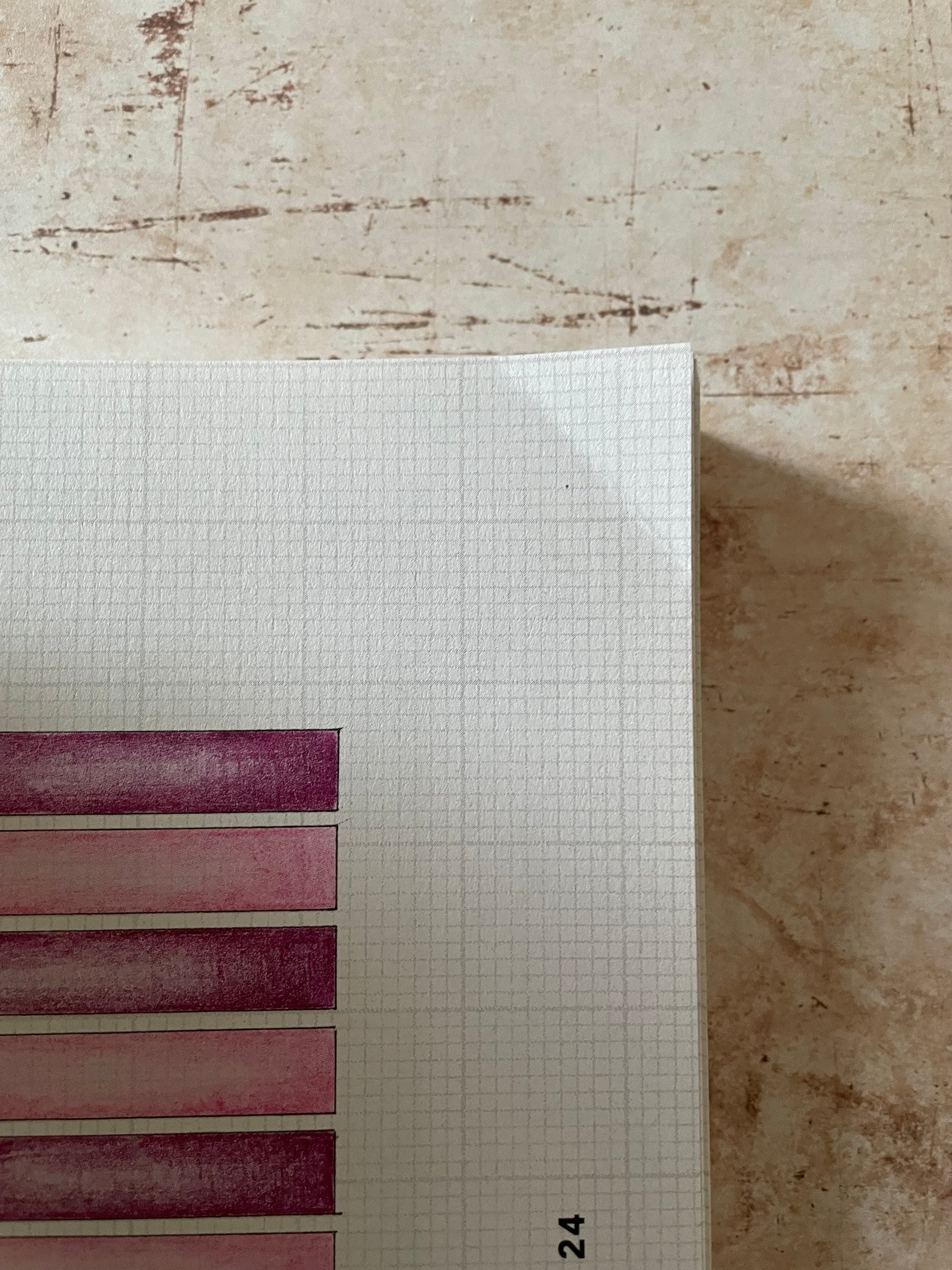 A close-up of a book page showing folded corners