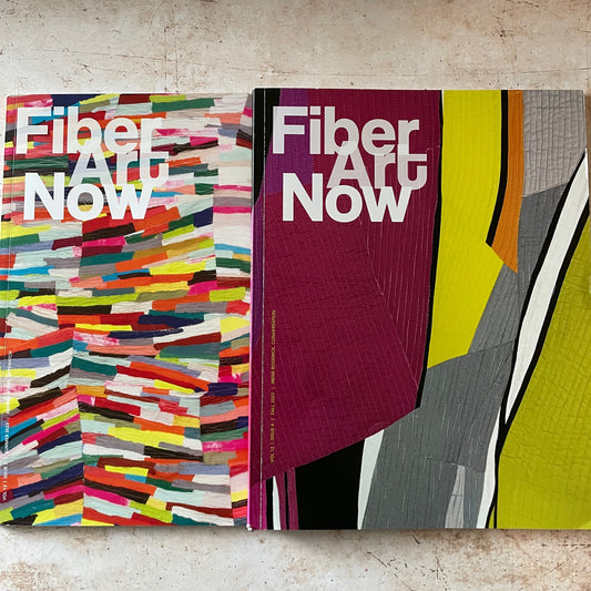 two magazines fromFiber Art Now