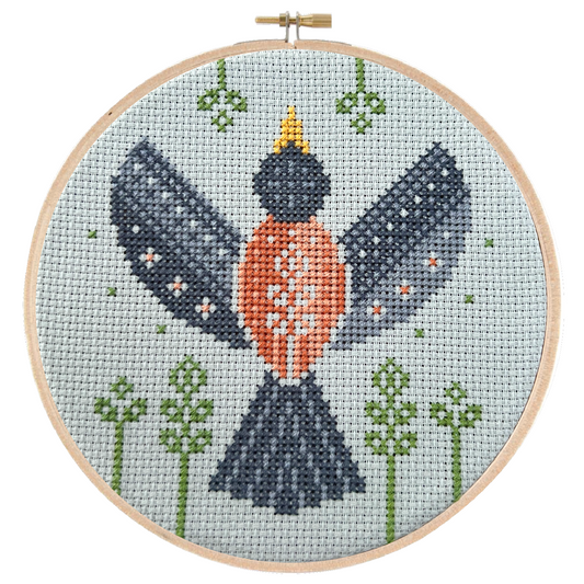 Spring Robin - Cross Stitch Embroidery Kit