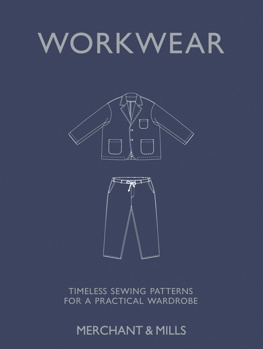 a blue book cover showing a pair of pants and a jacket