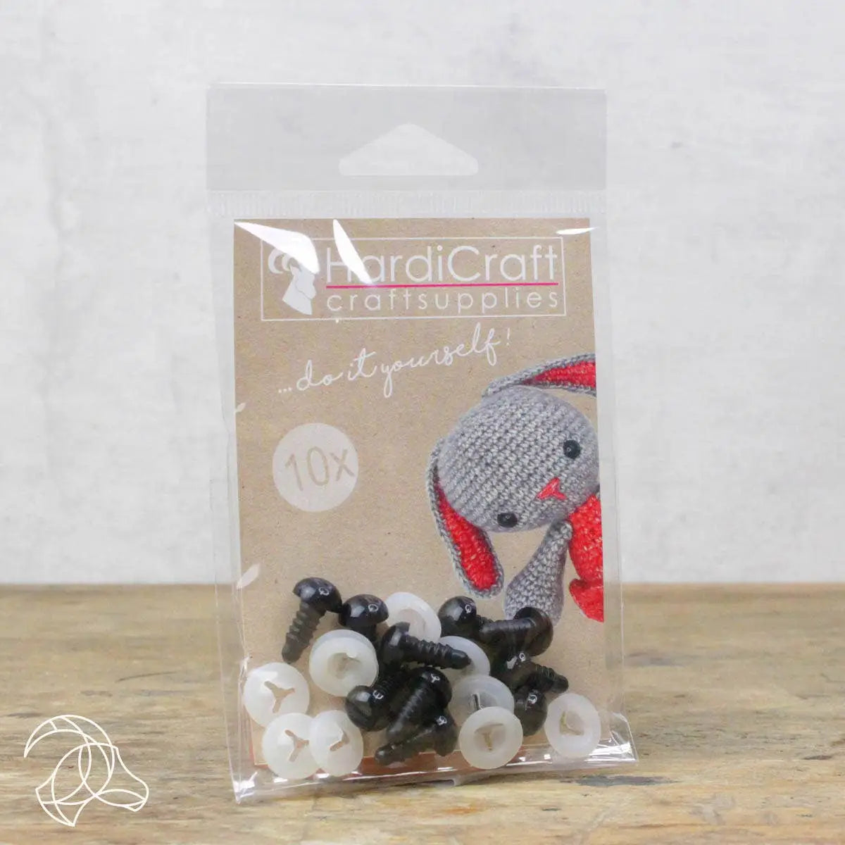 Packaged craft supplies with HardiCraft branding on a wooden surface.