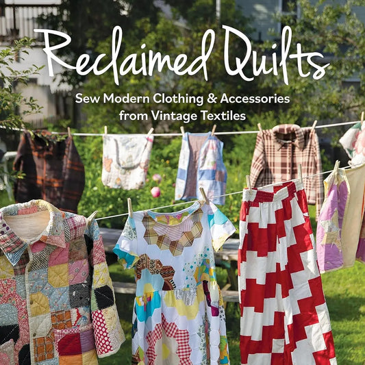 Quilt clothing hanging on a clothesline