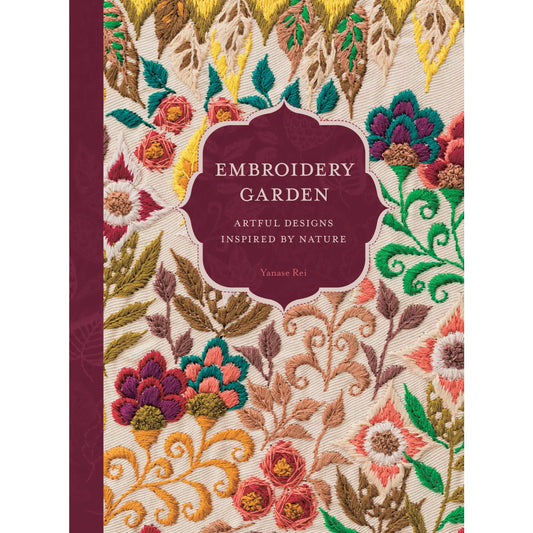 Floral embroidery on front cover