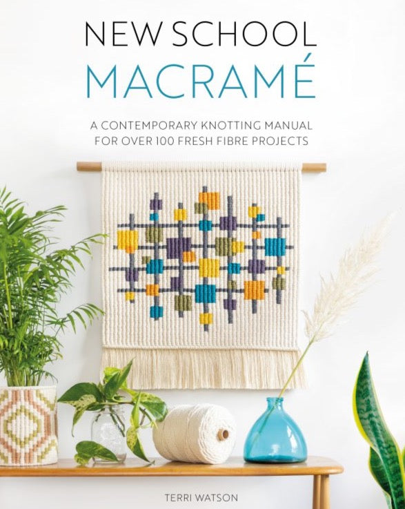 colorful macrame wall hanging