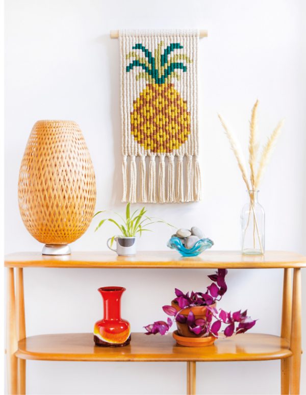 Pineapple macrame wall hanging